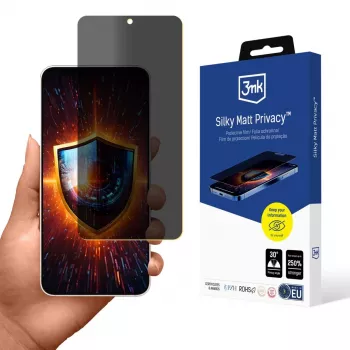 3MK Silky Matt Privacy - matná ochrana súkromia displeja pre Samsung Galaxy S25 Edge