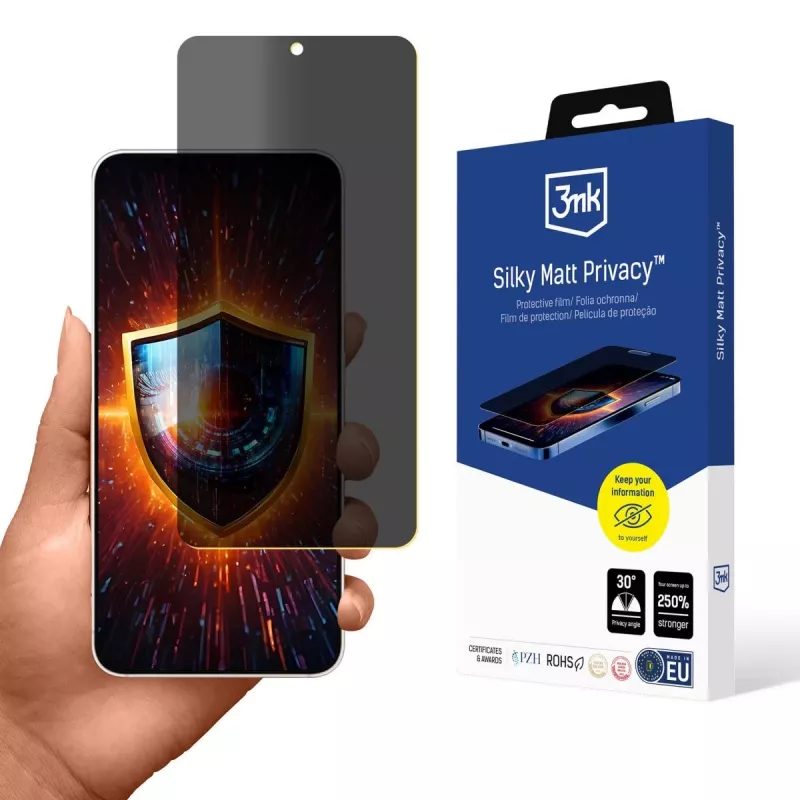 3MK Silky Matt Privacy - matná ochrana súkromia displeja pre Samsung Galaxy S25 Edge
