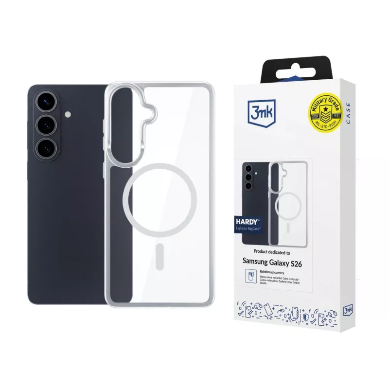 3MK PROTECTION Samsung Galaxy S26 - 3mk Hardy LiqForce MagCase čierne