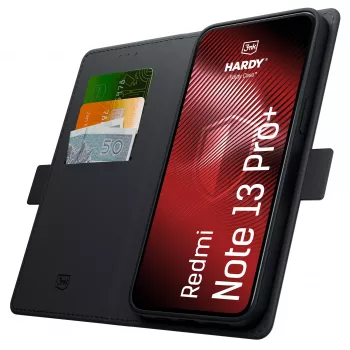 3MK PROTECTION Redmi Note 13 Pro+ - 3mk Hardy Foldy puzdro čierna