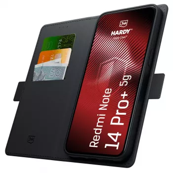 3MK PROTECTION Redmi Note 14 Pro+ - 3mk Hardy Foldy puzdro čierna