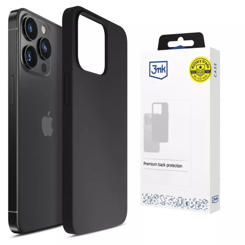 3MK PROTECTION Apple iPhone 16 Pro Max Hardy Mellow puzdro čierne