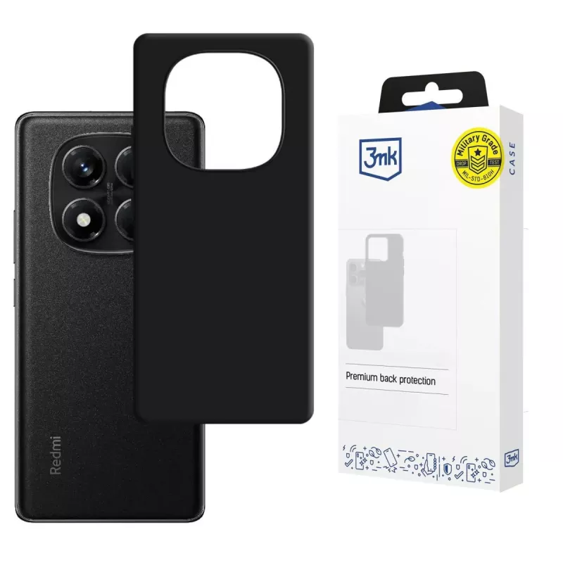 3MK PROTECTION Hardy Mellow puzdro pre Xiaomi Redmi Note 14 Pro 5G - čierne