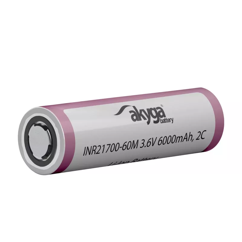 Akyga AKY2185 INR21700-60M 2C Li-Ion batéria 21700 3,6 V 6000 mAh