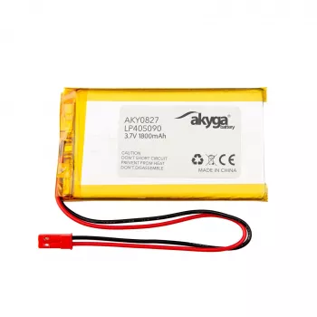 Akyga AKY0827 LP405090 Li-Po batéria 3,7 V 1800 mAh, PCM, JST 2,54 2-pólový, 150 mm