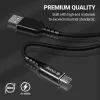 Crong Armor Link USB-C na USB-C kábel 100W PD 5A 200cm čierny