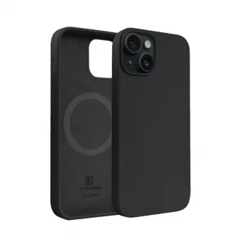 Crong Color Cover Magnetic puzdro pre Apple iPhone 15 Plus s MagSafe (čierna)