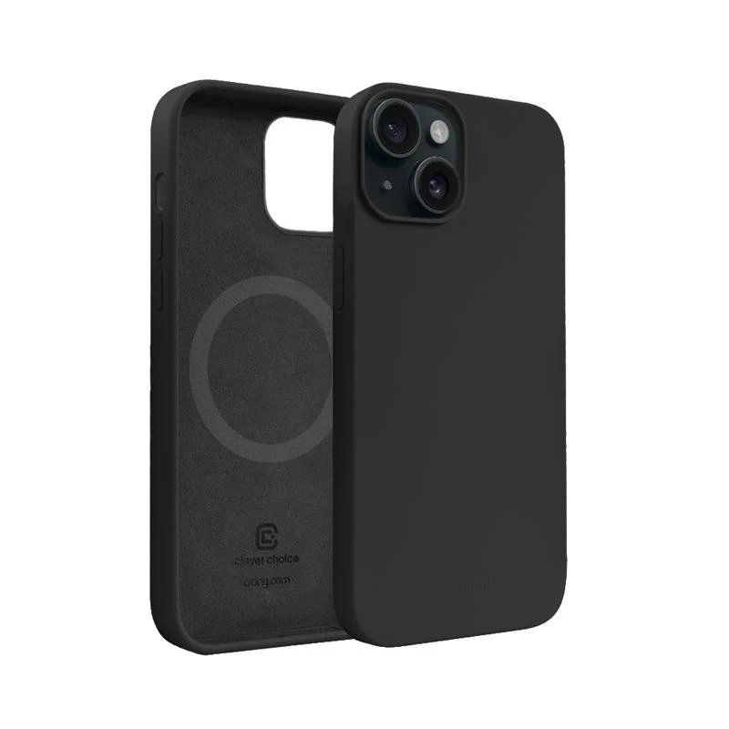 Crong Color Cover Magnetic puzdro pre Apple iPhone 15 Plus s MagSafe (čierna)