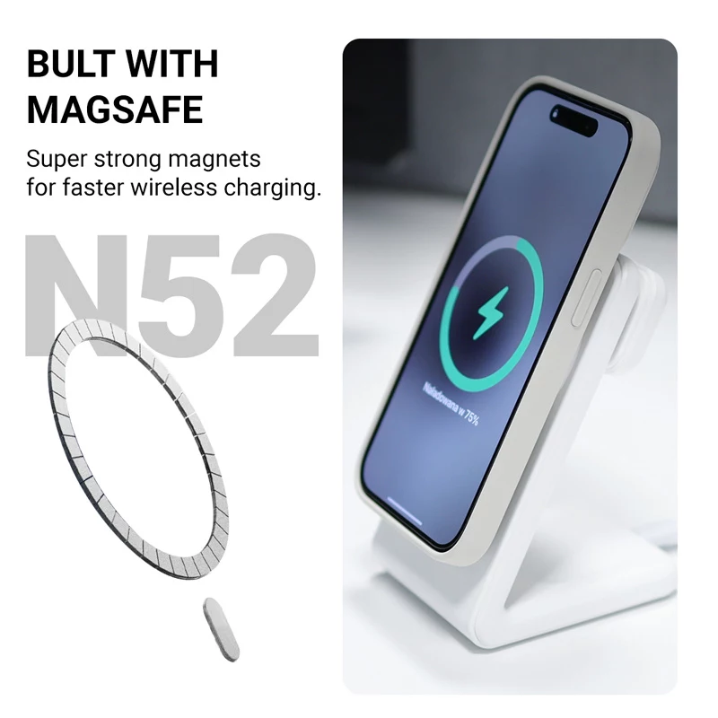 Crong Color Cover Magnetic puzdro pre Apple iPhone 15 Plus s MagSafe (čierna)