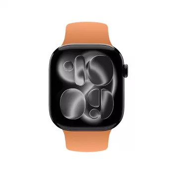 Crong Liquid Strap pre Apple Watch 38/40/41/42 mm (oranžový)
