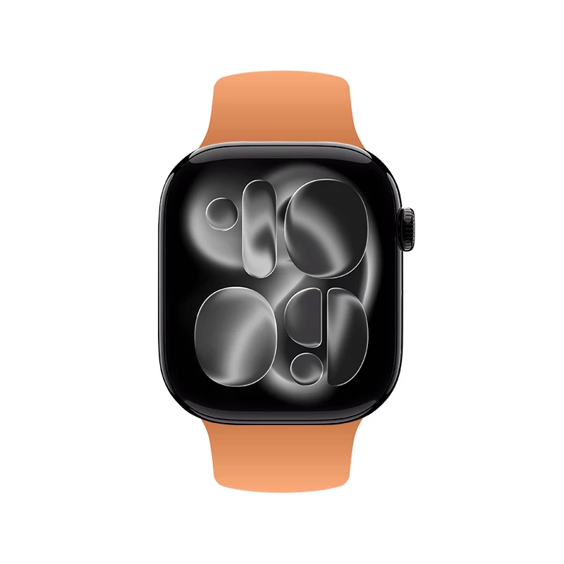 Crong Liquid Strap pre Apple Watch 38/40/41/42 mm (oranžový)
