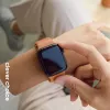 Crong Liquid Strap pre Apple Watch 38/40/41/42 mm (oranžový)