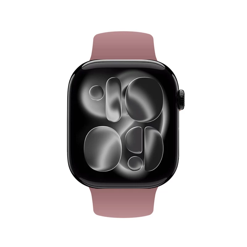 Crong Liquid Silicone Strap pre Apple Watch 38/40/41/42 mm - Dusty Pink