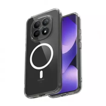 Crong Hybrid Clear Magnetic Case MagSafe pre Xiaomi Redmi Note 15 Pro+ 5G (transparentný)