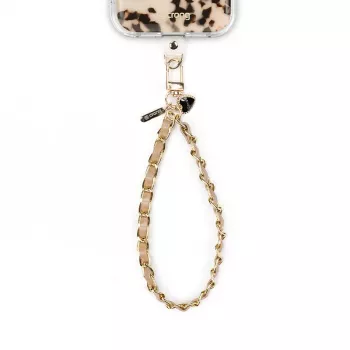 Crong Phone Charm - béžový Twist Braided Nylon Lanyard