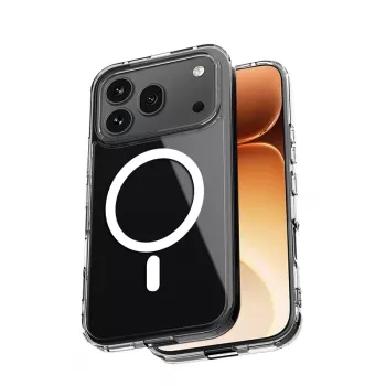 Crong Hybrid Clear Magnetic puzdro pre Honor 600 Pro 5G, kompatibilné s MagSafe, priehľadné