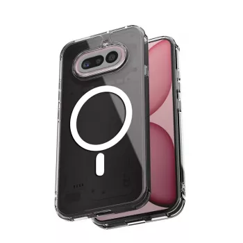 Crong Hybrid Clear Magnetic puzdro pre Nothing Phone 4a, kompatibilné s MagSafe, priehľadné