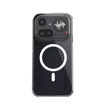 Crong Hybrid Clear Magnetic puzdro MagSafe pre Nothing Phone 4a Pro (priehľadné)