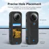 PULUZ PU757B Krytka objektívu a ochranné silikónové puzdro pre Insta360 X5