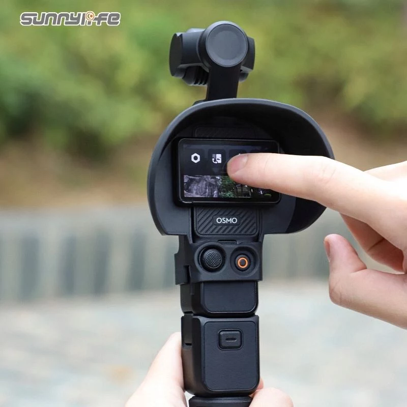 SUNNYLIFE slnečná clona a ochrana LCD displeja pre DJI Osmo Pocket 3 - čierna