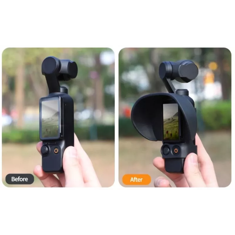 SUNNYLIFE slnečná clona a ochrana LCD displeja pre DJI Osmo Pocket 3 - čierna