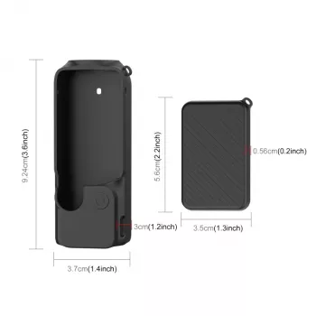 PULUZ silikónové ochranné puzdro pre DJI Osmo Pocket 3 - čierne