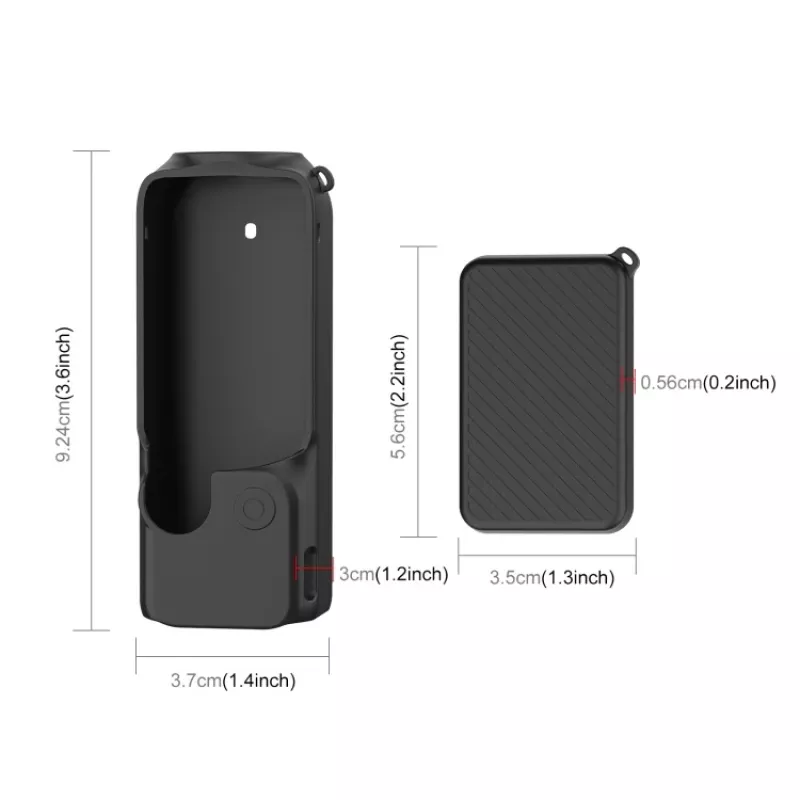 PULUZ silikónové ochranné puzdro pre DJI Osmo Pocket 3 - čierne