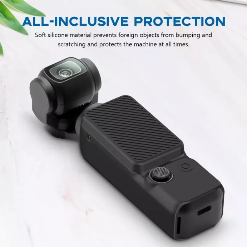 PULUZ silikónové ochranné puzdro pre DJI Osmo Pocket 3 - čierne