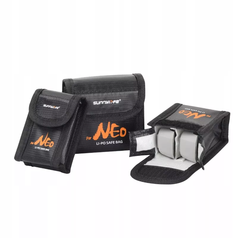 Sunnylife ohňovzdorná taška pre 1x batériu DJI Neo / Neo 2 NE-DC848