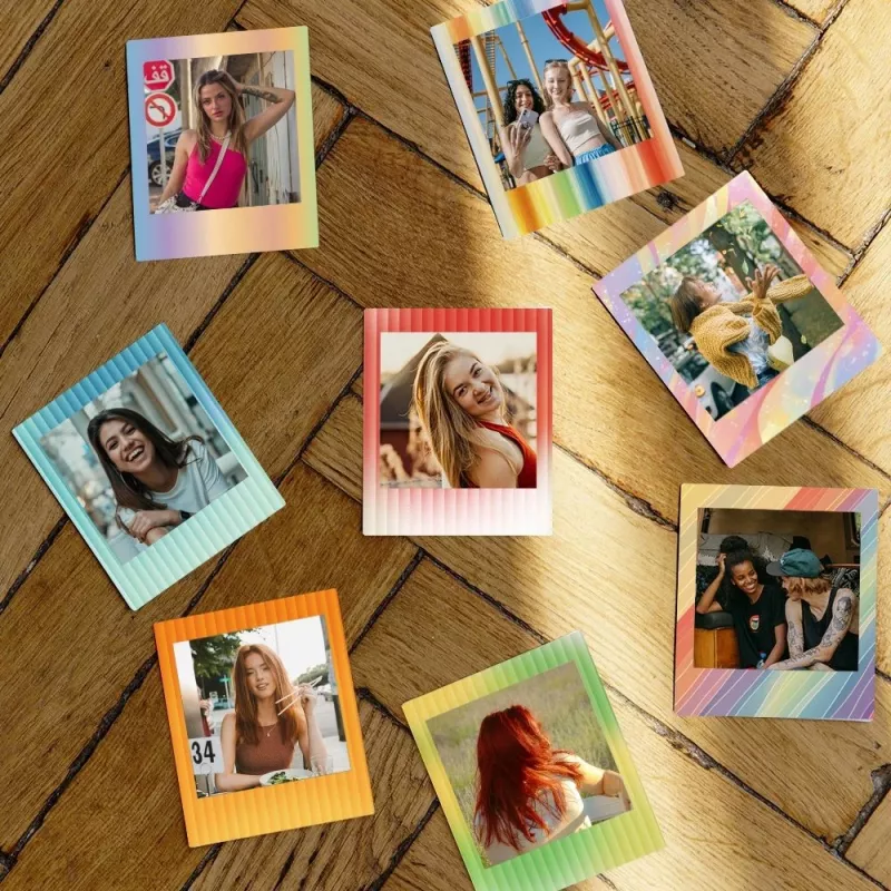 LOVEINSTANT sada 12 rámčekov na nálepky pre Fuji Instax Square Link SQ1 SQ6 SQ20 SQ40 SQ10