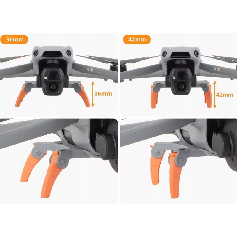 SUNNYLIFE predlžovacie nožičky podvozku pre dron DJI Air 3 / Air 3S - sivé