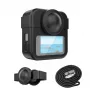 PULUZ 3-in-1 Sada ochranné puzdro, krytka objektívu, rukoväť pre GoPro Max 2 - čierna