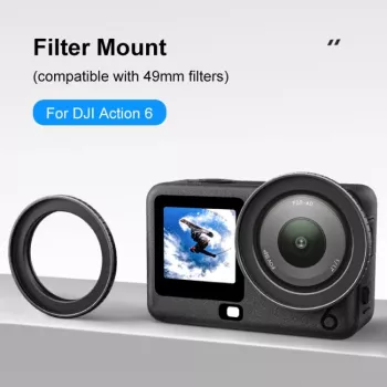 PULUZ 49 mm adaptérový držiak filtra pre DJI Osmo Action 6