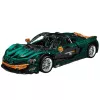 LEAN TOYS Stavebnica športové auto zelená 1:8 P1 3268 ks