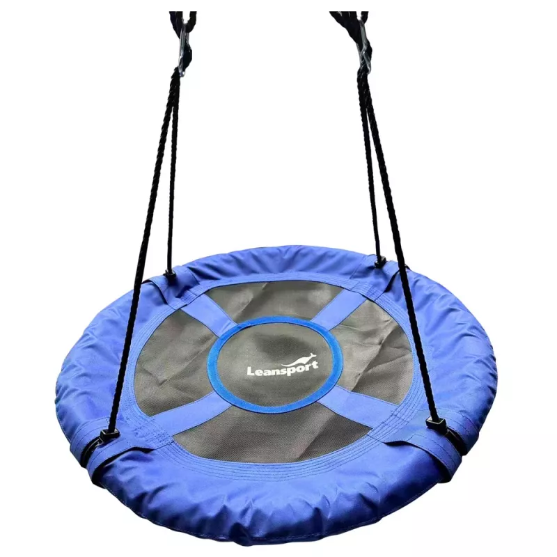 LEAN SPORT Záhradná hojdačka bocianie hniezdo pre deti modrá 80 cm