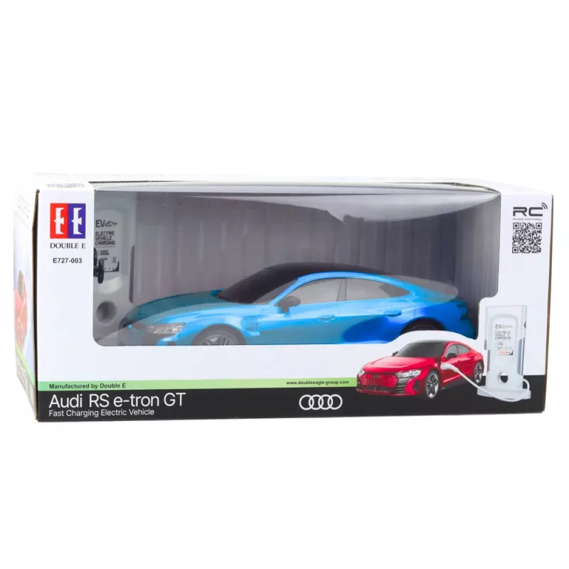Double E Audi RS E-tron GT diaľkovo ovládané auto RC modrá 1:14