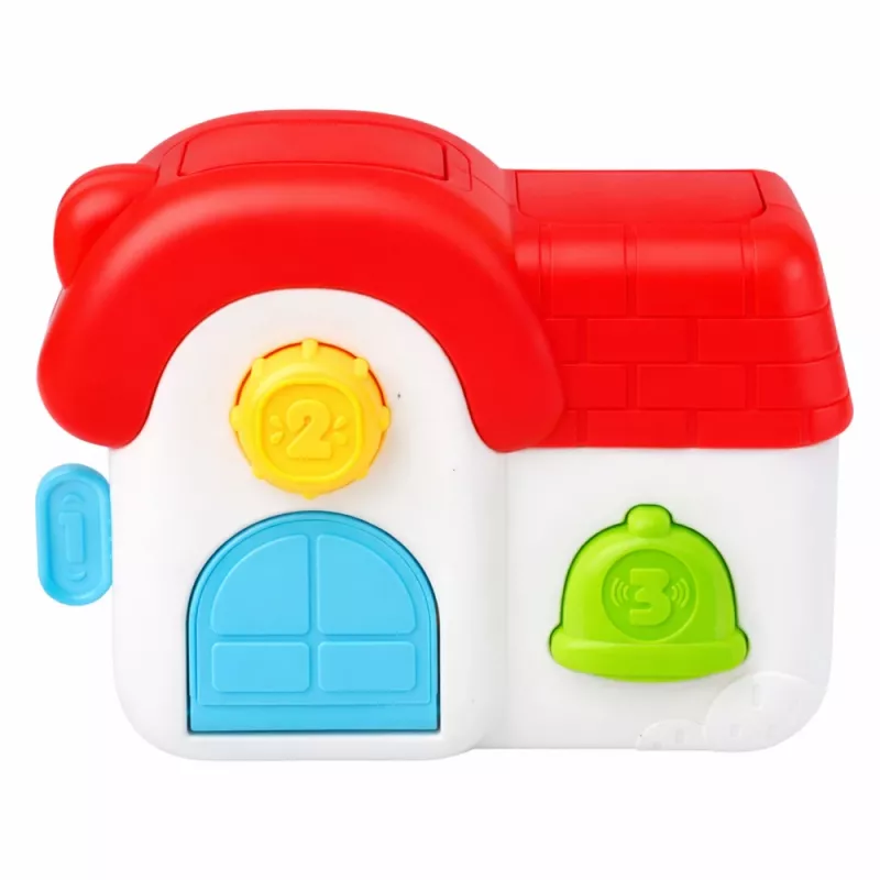 LEAN TOYS Interaktívny vzdelávací domček pre batoľatá - pop-up zvieratká