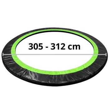 Lean pružinová ochrana pre trampolín čierna 305-312 cm 10 ft
