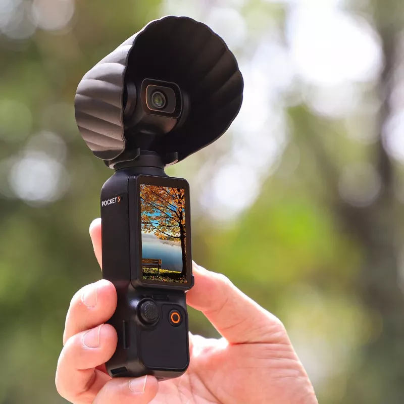 SUNNYLIFE Slnečná clona objektívu pre DJI Osmo Pocket 3 - čierna