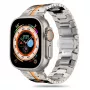TECH-PROTECT STAINLESS LINE Apple Watch remienok 44/45/46/49 mm titán/oranžový