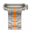TECH-PROTECT STAINLESS LINE Apple Watch remienok 44/45/46/49 mm titán/oranžový