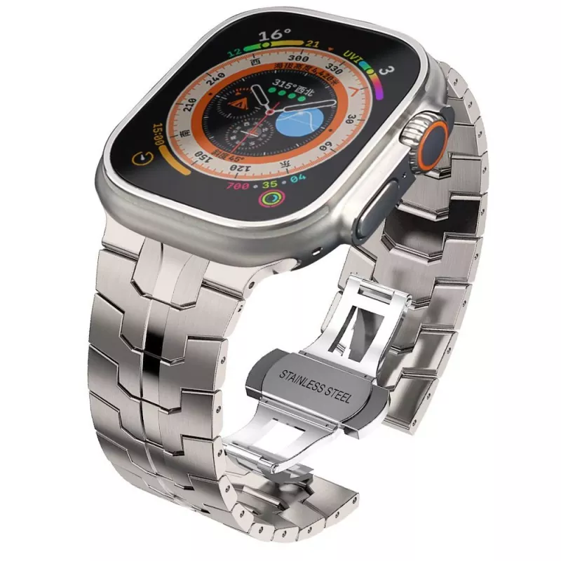 Tech-Protect Stainless Line Apple Watch 6 / 7 / 8 / 9 / 10 / SE / Ultra 1 / 2 (44 / 45 / 46 / 49 mm) titánový náramok