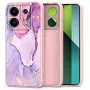 TECH-PROTECT zadný kryt pre Xiaomi Redmi Note 13 Pro 5G / Poco X6 5G, mramorový vzor, biely/sivý, hybrid TPU + PC