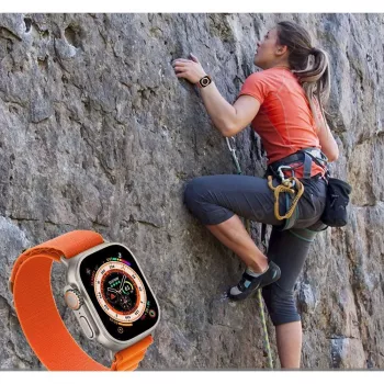 TECH-PROTECT NYLON PRO Apple Watch 6 / 7 / 8 / 9 / 10 / SE / Ultra 1 / 2 (44 / 45 / 46 / 49 mm) titán/olivový