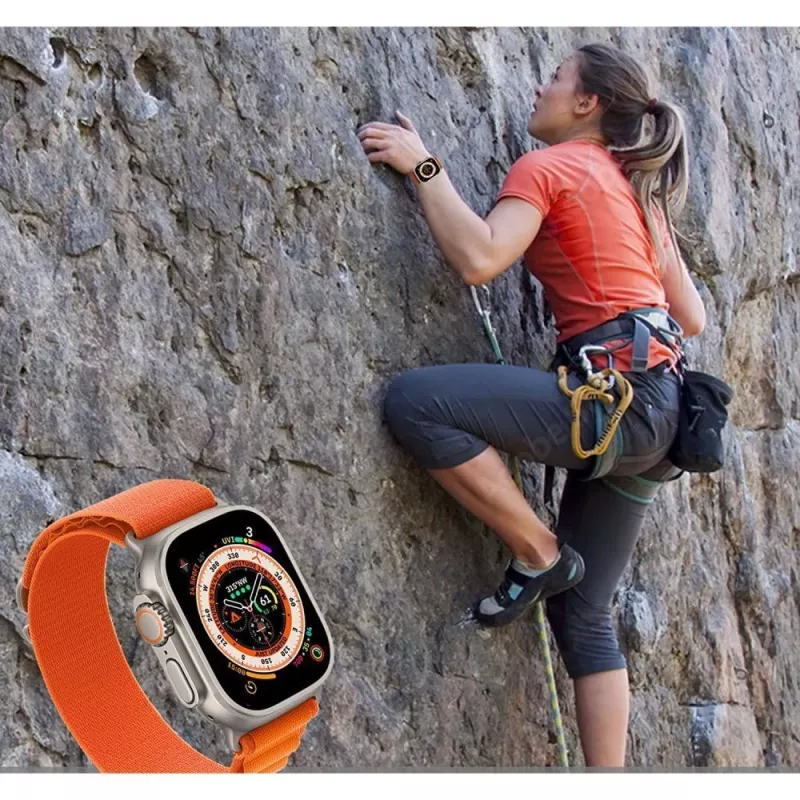 TECH-PROTECT NYLON PRO Apple Watch 6 / 7 / 8 / 9 / 10 / SE / Ultra 1 / 2 (44 / 45 / 46 / 49 mm) titán/olivový