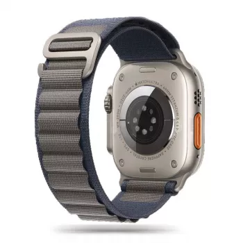 TECH-PROTECT Nylon Pro Apple Watch remienok pre Series 6/7/8/9/10/SE/Ultra 1/2 (44/45/46/49 mm) námornícka modrá/sivá