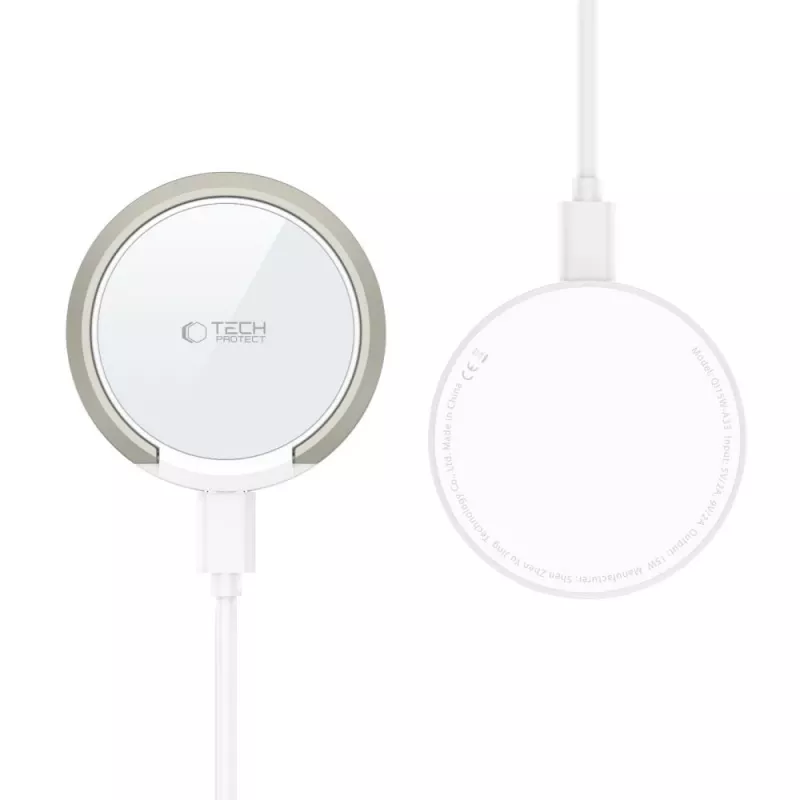 Tech-Protect QI15W-A33 MagSafe bezdrôtová nabíjačka 15W biela