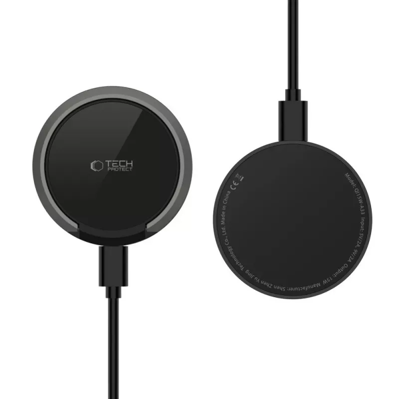 Tech-Protect QI15W-A33 MagSafe bezdrôtová nabíjačka 15W čierna