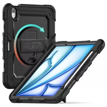 Tech-Protect Solid360 puzdro na iPad Air 11 palcov 6/7/8 (2024-2026) – čierna