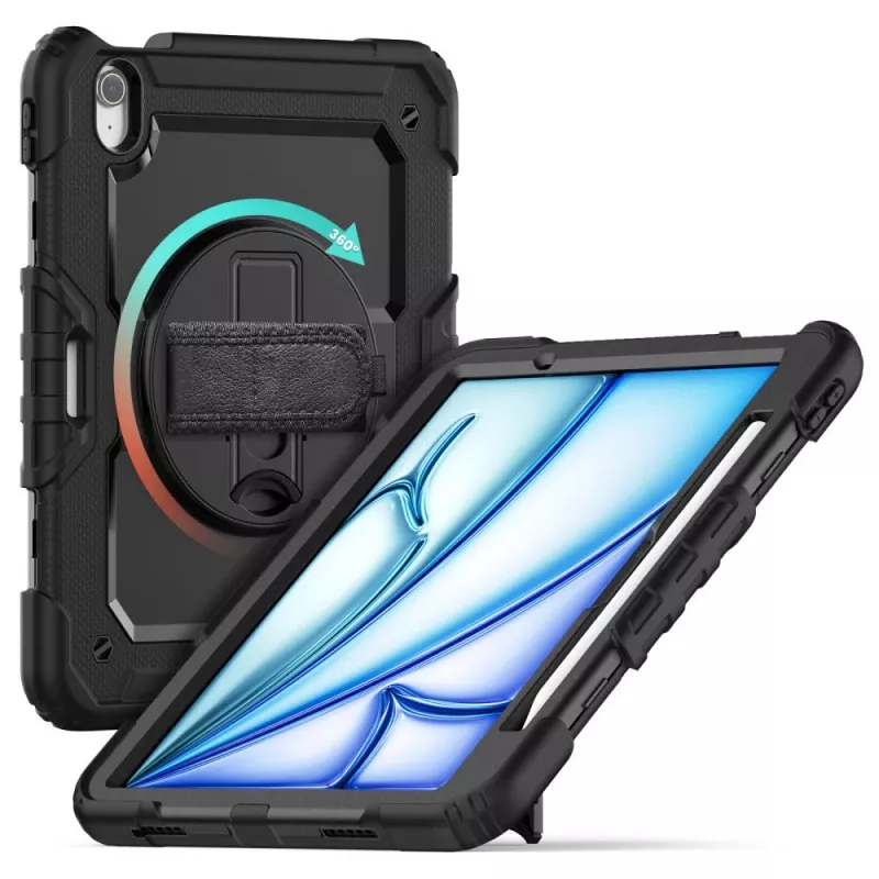 Tech-Protect Solid360 puzdro na iPad Air 11 palcov 6/7/8 (2024-2026) – čierna